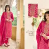 Triple Aabha Viscos Muslin Jacquard Wholesale Fancy Salwar Suit Catalog